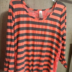 Summer lace floral shirt.